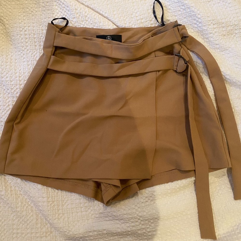 Missguided Camel Mini Skort